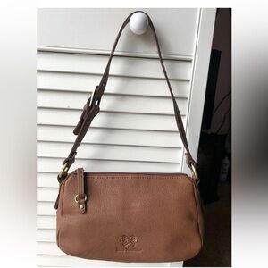 Stone Mountain Tan Genuine Leather Crossbody Bag